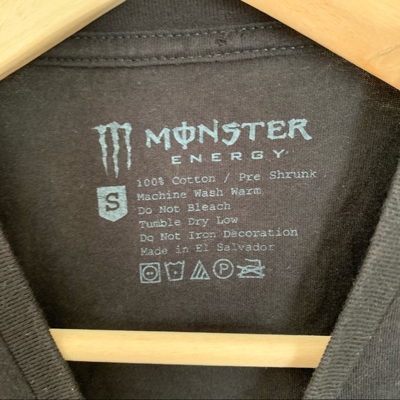 NWOT Argyle Pattern Monster Energy Logo tshirt - Picture 2 of 5